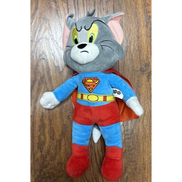 Tom and Jerry WB 100th Anniversary Superman Tom Plush Doll Stuffed Animal Toy - Picture 1 of 4